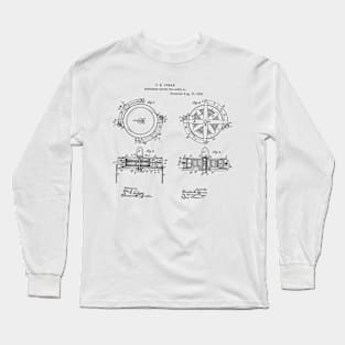 Suspension Device for Lamp Vintage Patent Hand Drawing Long Sleeve T-Shirt